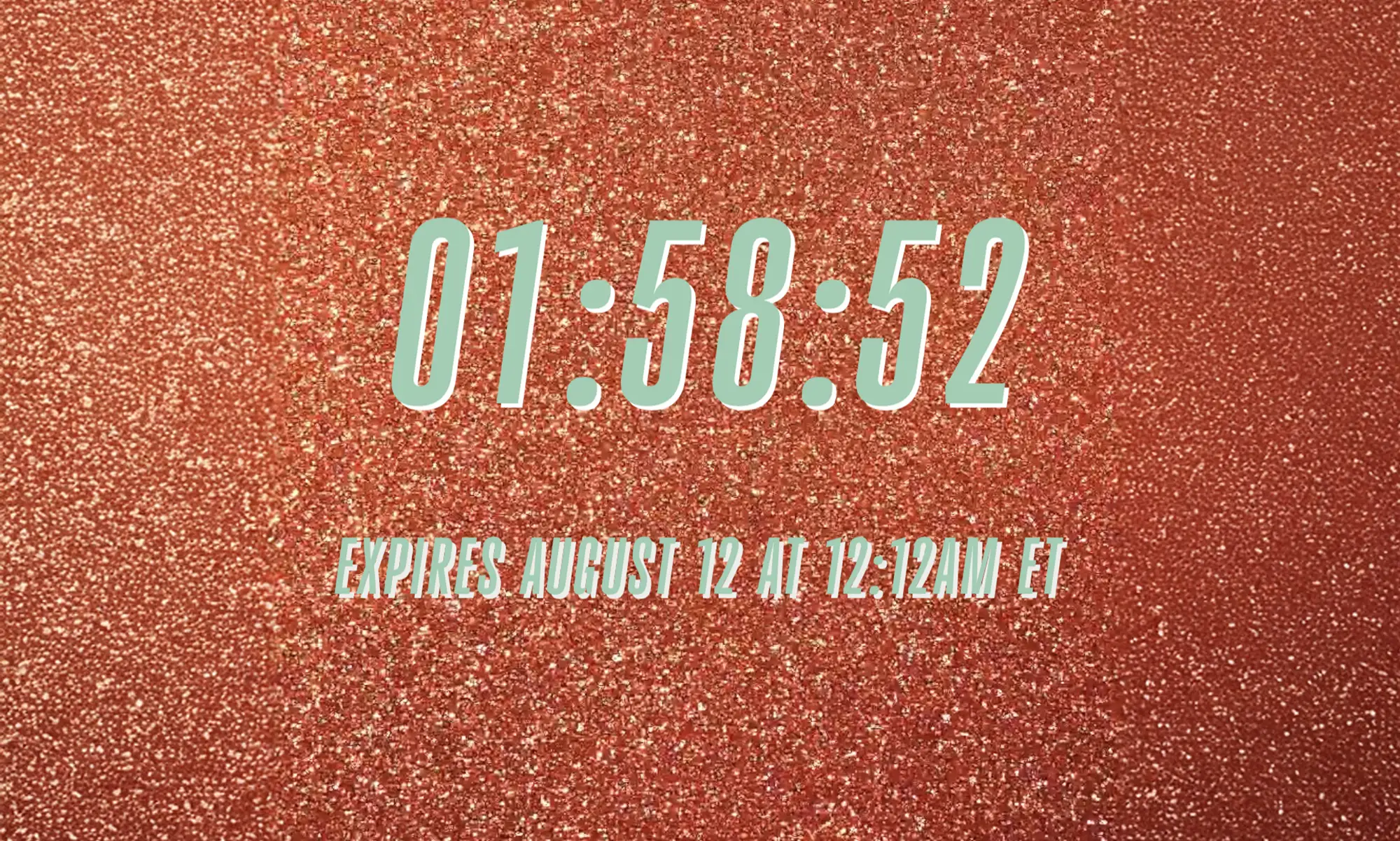 Décompte officiel publié par Taylor Swift le 12 août à 12h12, annonçant son douzième album The Life of a Showgirl.
